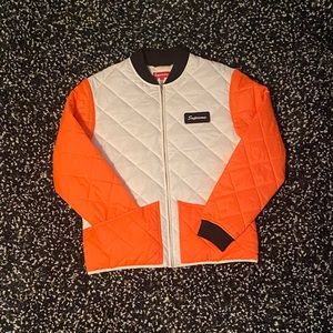 Supreme Colour Blocked Quilted Jacket
